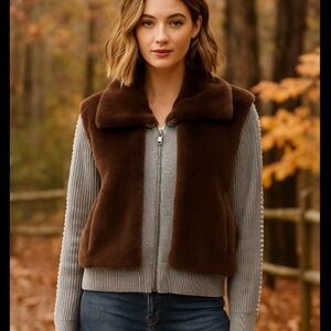 Lisa Todd Chocolate and Heather Teddy Jacket